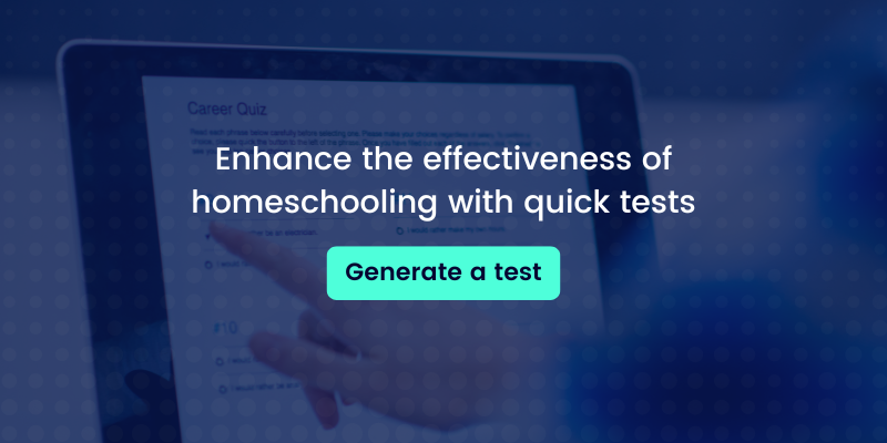 Enhance effectiveness of homeschooling by using PrepAI for generating quick tests