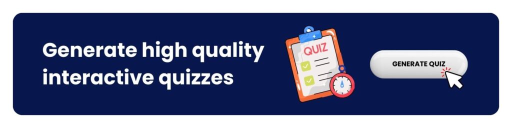 Generate high quality interactive quizzes on PrepAI